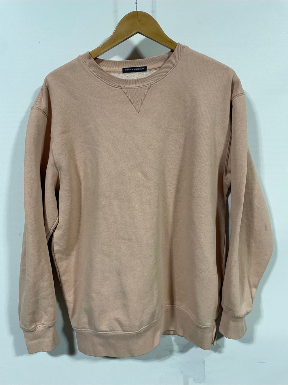 Brandy Melville Oversized Crewneck Sweatshirt in Dusty Rose